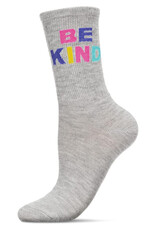 MeMoi Crew Socks - Be Kind Pastel