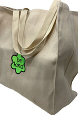 Kind Stitches Embroidered Canvas Tote