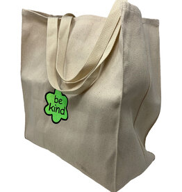 Kind Stitches Embroidered Canvas Tote