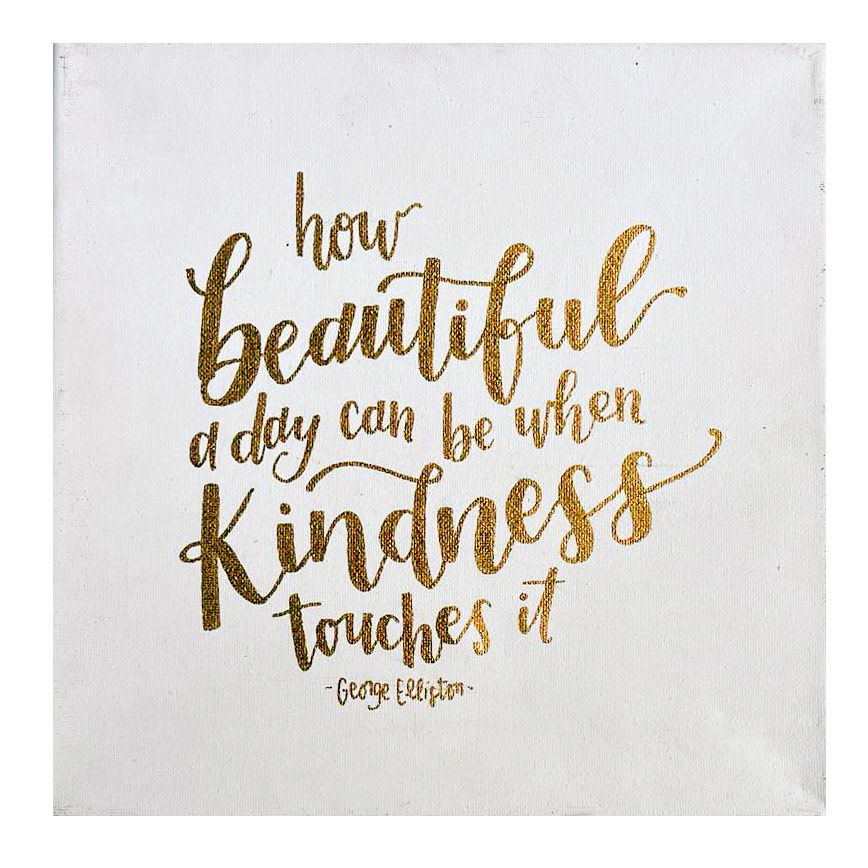 Kind Quote Canvas
