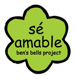 Ben's Bells Vinyl Sticker - sé amable flower