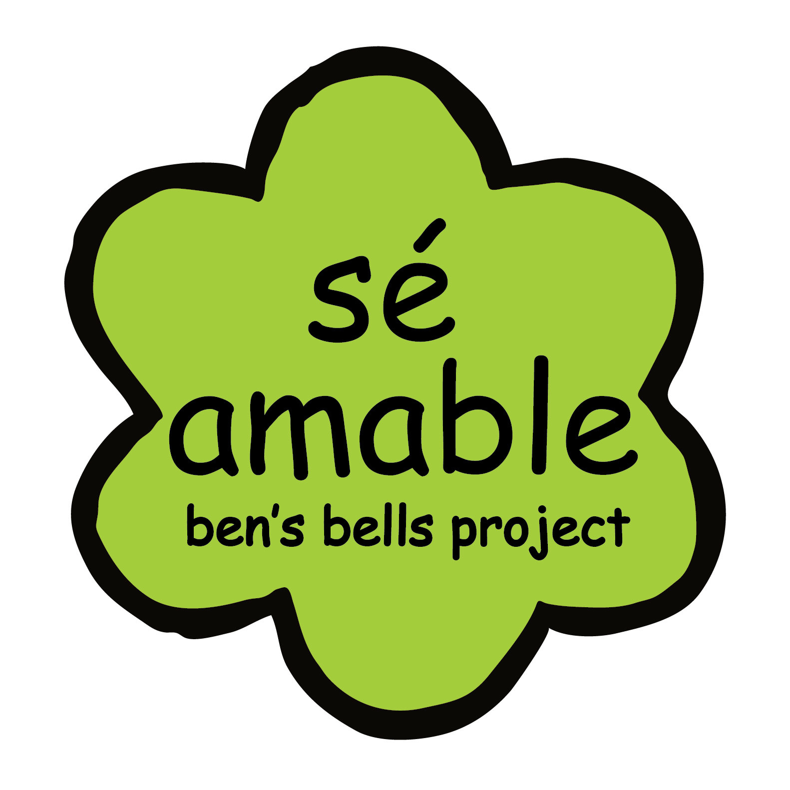 Ben's Bells Vinyl Sticker - sé amable flower