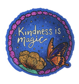 Annotated Audrey Vinyl Sticker - Kindness is Magic