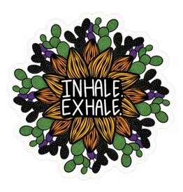 Annotated Audrey Vinyl Sticker - Inhale Exhale