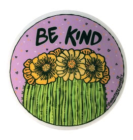 Annotated Audrey Vinyl Sticker - Be Kind Cactus
