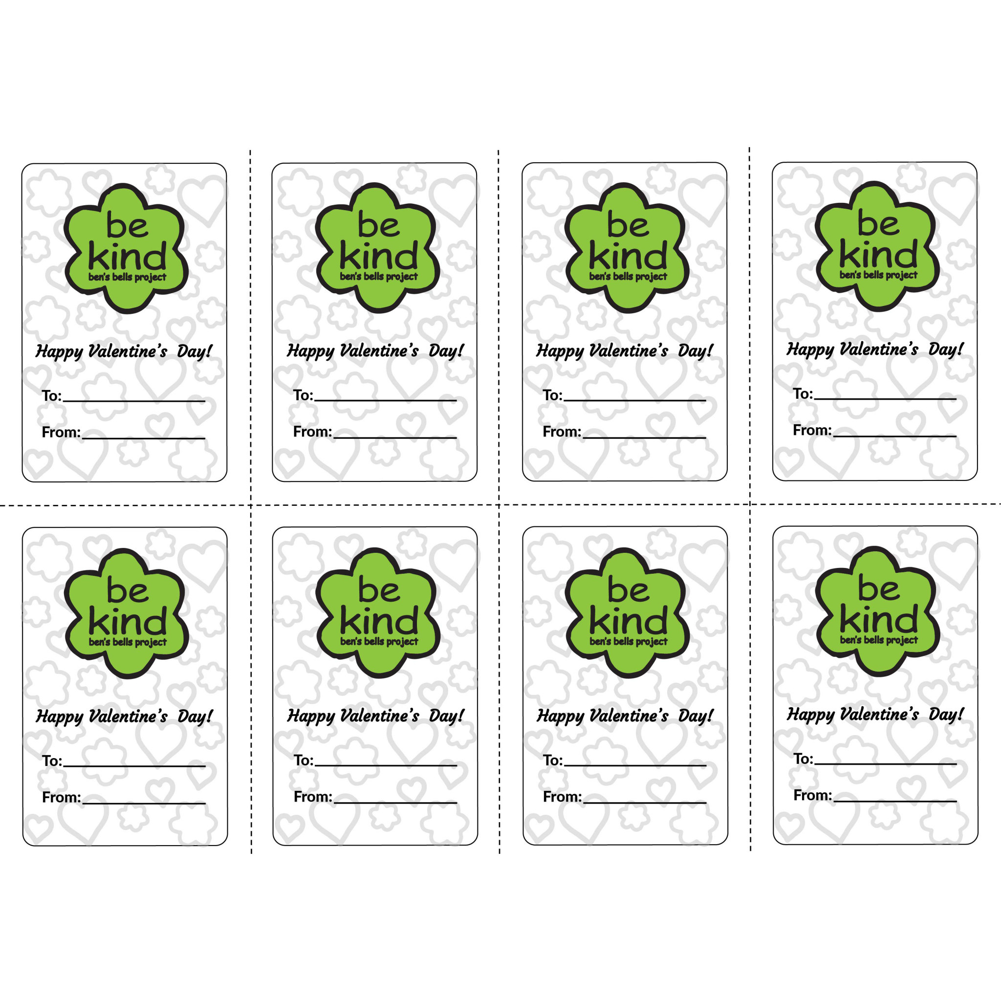 Ben's Bells Valentine's Exchange Cards - 24 pack