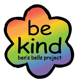 Ben's Bells Vinyl Sticker - be kind pride