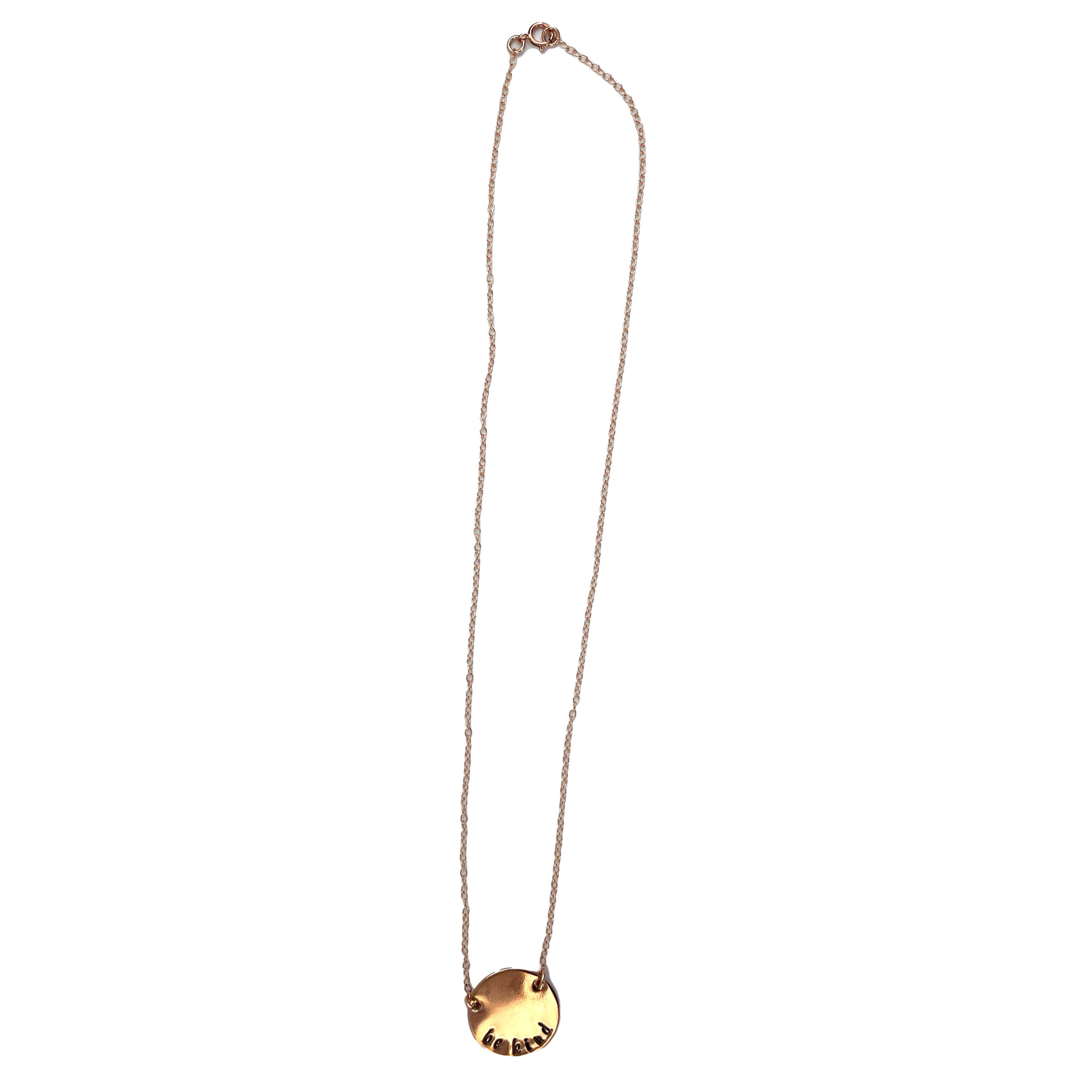 Necklace - Rose Gold Disc