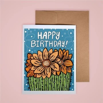 Card - Happy Birthday Barrel (Annotated Audrey)