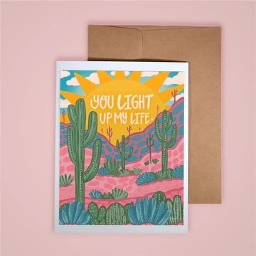 Card - You Light Up My Life (Annotated Audrey)