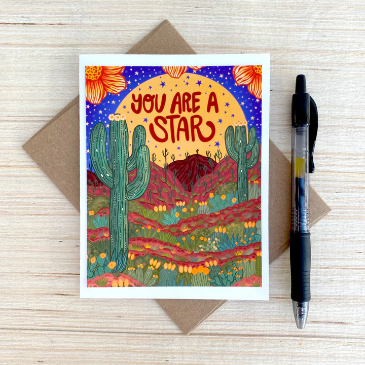 Annotated Audrey Card - You Are a Star (Annotated Audrey)