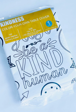 Creative Crayons Workshop Spread Kindness Positive Affirmation Coloring Tablecloth