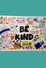 Creative Crayons Workshop Spread Kindness Positive Affirmation Coloring Tablecloth