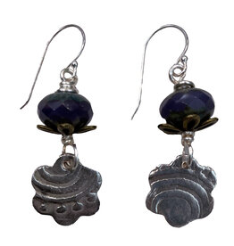 Earrings- Silver Flower