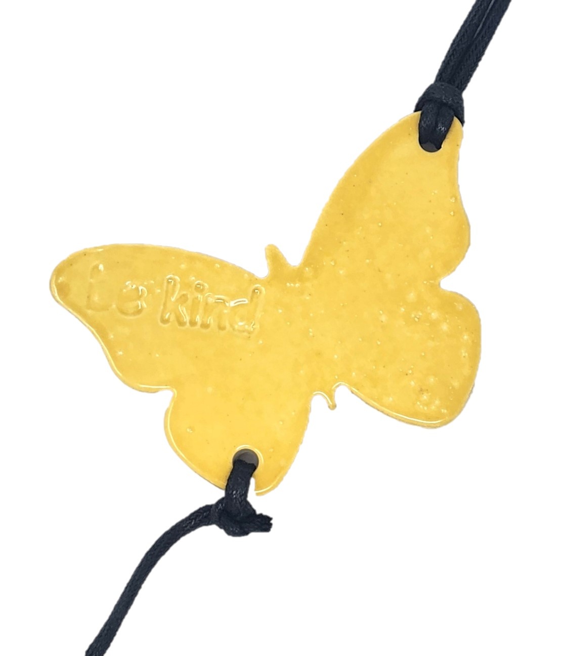 Ben's Bells Butterfly Ornament Yellow Sunflower Pattern