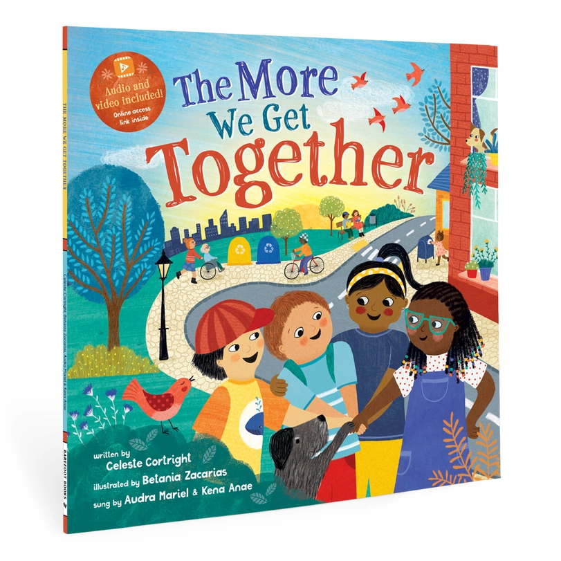 Barefoot Books "The More We Get Together" Paperback with Audio & Video