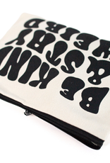 Electric Little Things Zipper Pouch - Be Kind & Stay Weird Natural Canvas