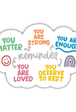 KynYouBelieveIt Vinyl Sticker - Affirmation Cloud