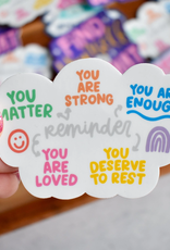KynYouBelieveIt Vinyl Sticker - Affirmation Cloud