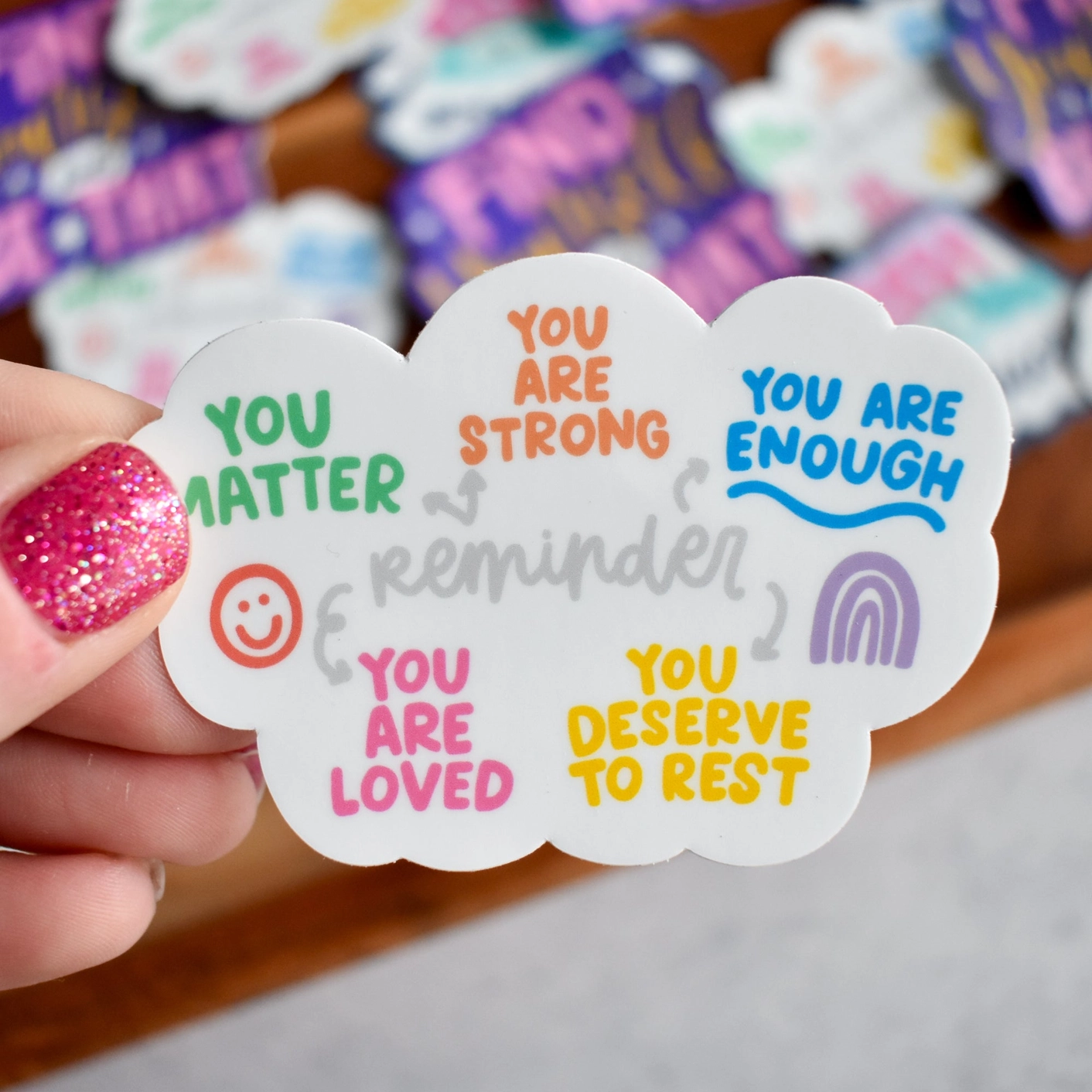 KynYouBelieveIt Vinyl Sticker - Affirmation Cloud