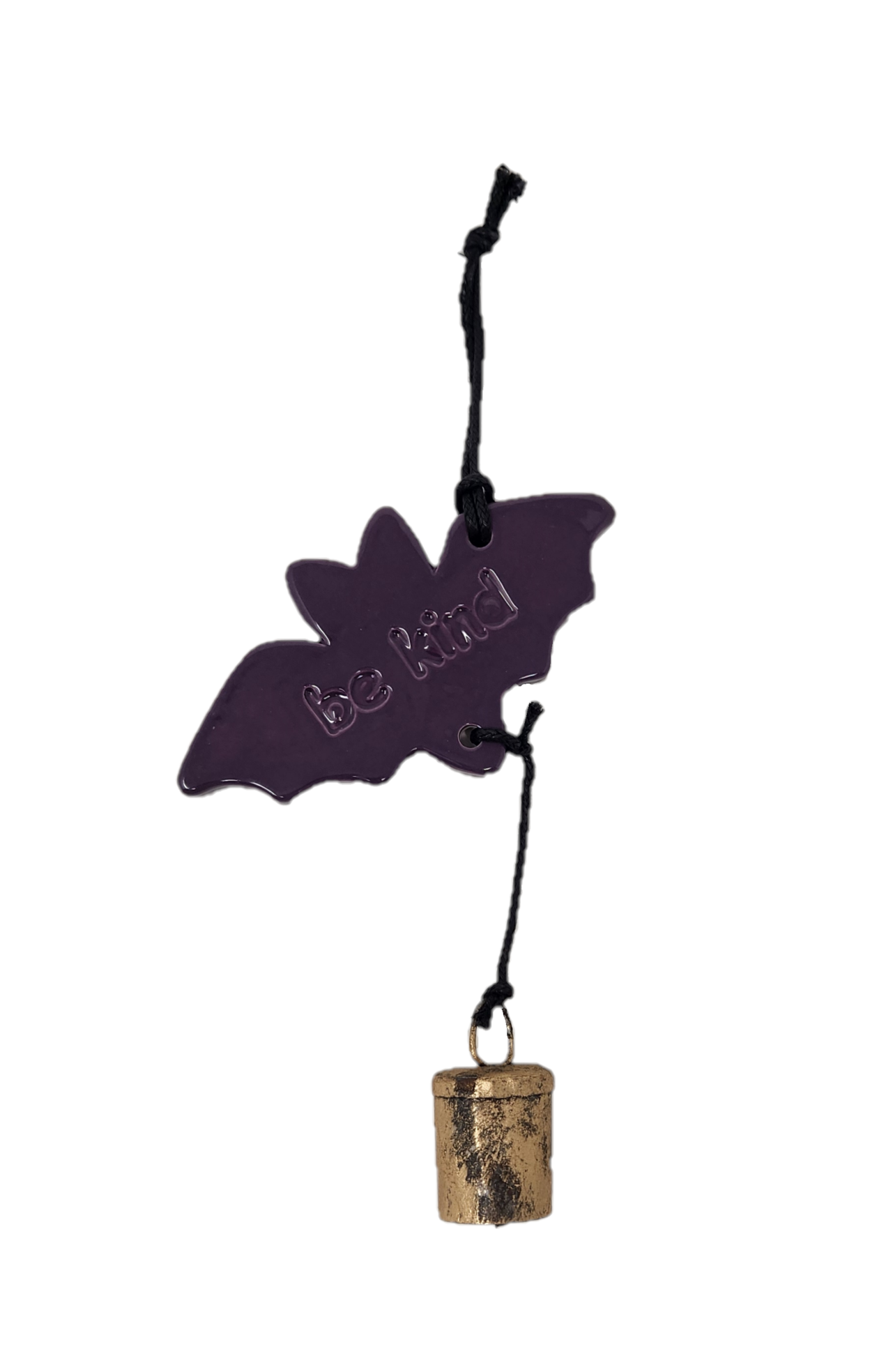 Ben's Bells Bat Ornament -  Purple