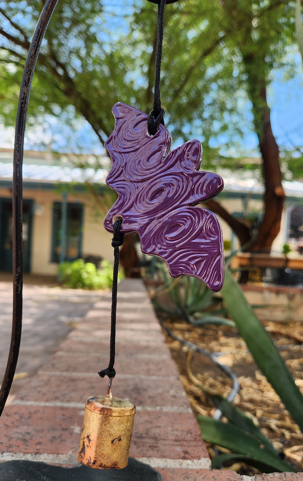 Ben's Bells Bat Ornament -  Purple