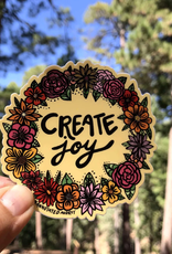 Annotated Audrey Vinyl Sticker - Create Joy
