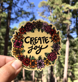 Annotated Audrey Vinyl Sticker - Create Joy