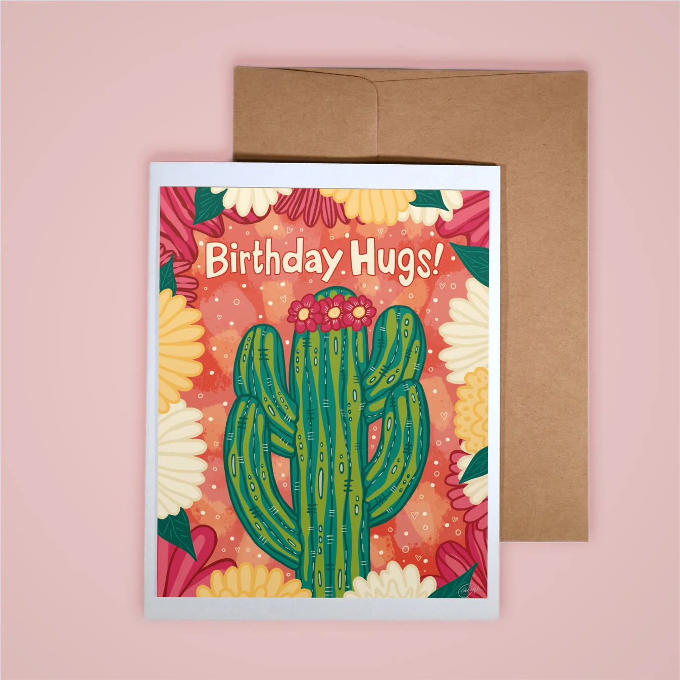 Annotated Audrey Card - Birthday Hugs