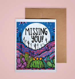 Annotated Audrey Card - Missing You Pink Desert