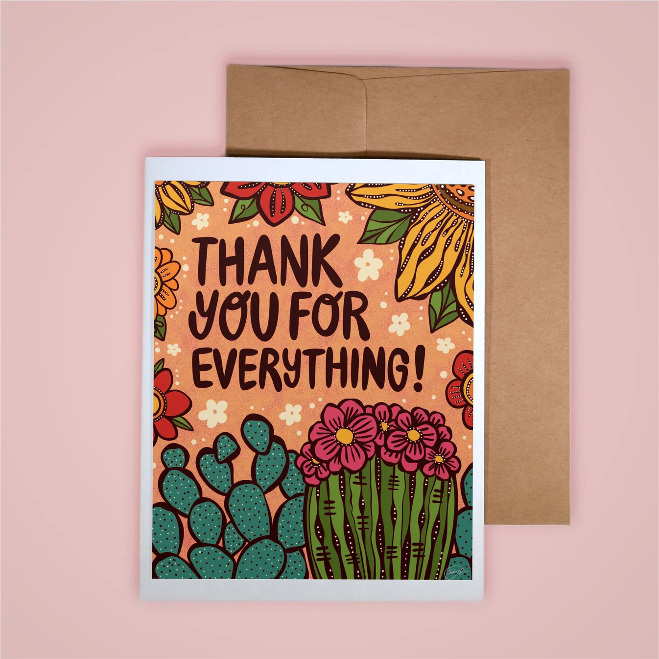 Annotated Audrey Card - Thank You For Everything