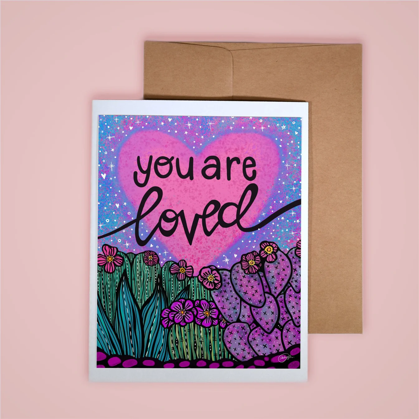 Annotated Audrey Card - You Are Loved