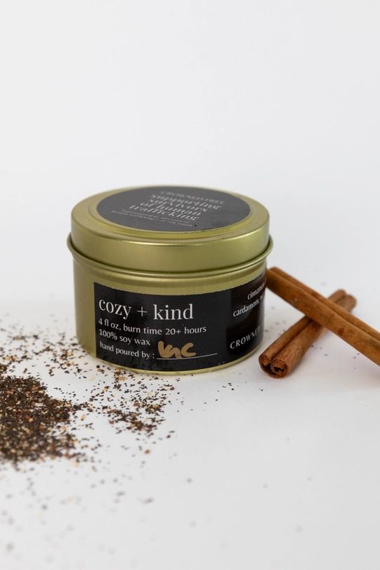 Crowned Free Candle - Cozy & Kind - 4oz