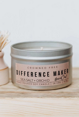 Crowned Free Candle - Difference Maker - 8oz