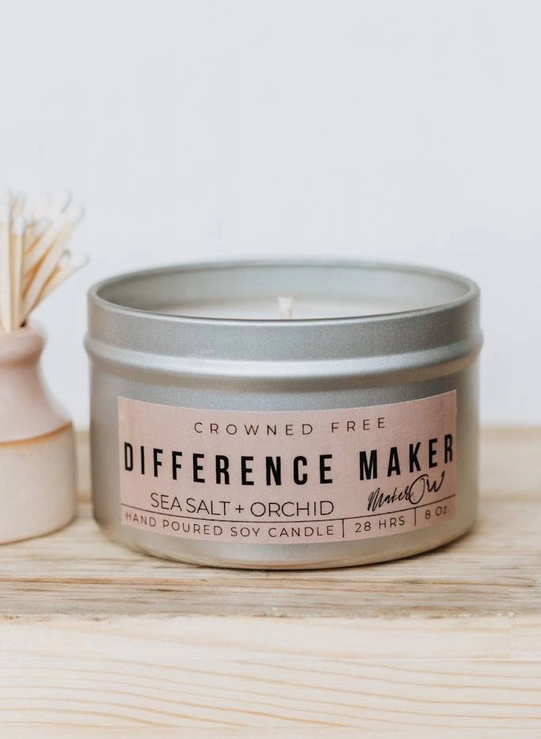 Crowned Free Candle - Difference Maker - 8oz