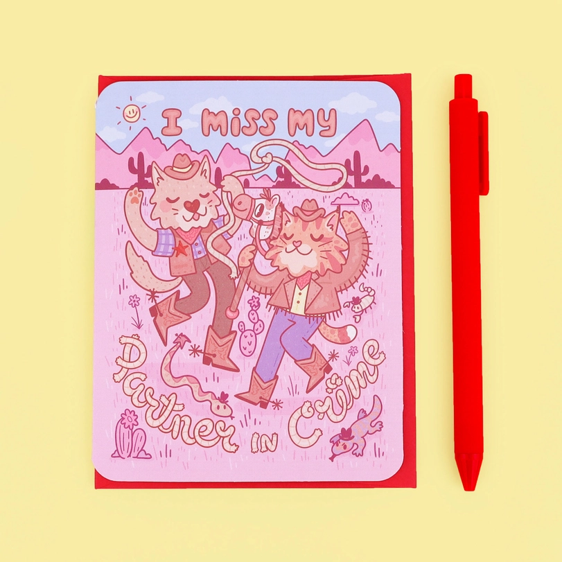 Turtle's Soup Card - Miss My Partner In Crime