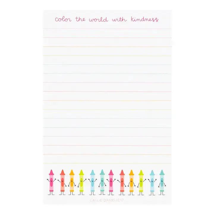 Callie Danielle Notepad - Color the World With Kindness