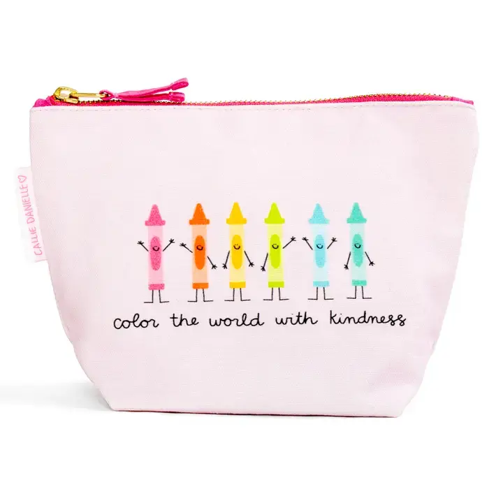 Callie Danielle Canvas Pouch - Color The World With Kindness