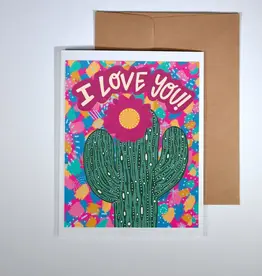 Annotated Audrey Card - I Love You Saguaro