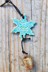 Ben's Bells Snowflake Ornament - Blue Crackle