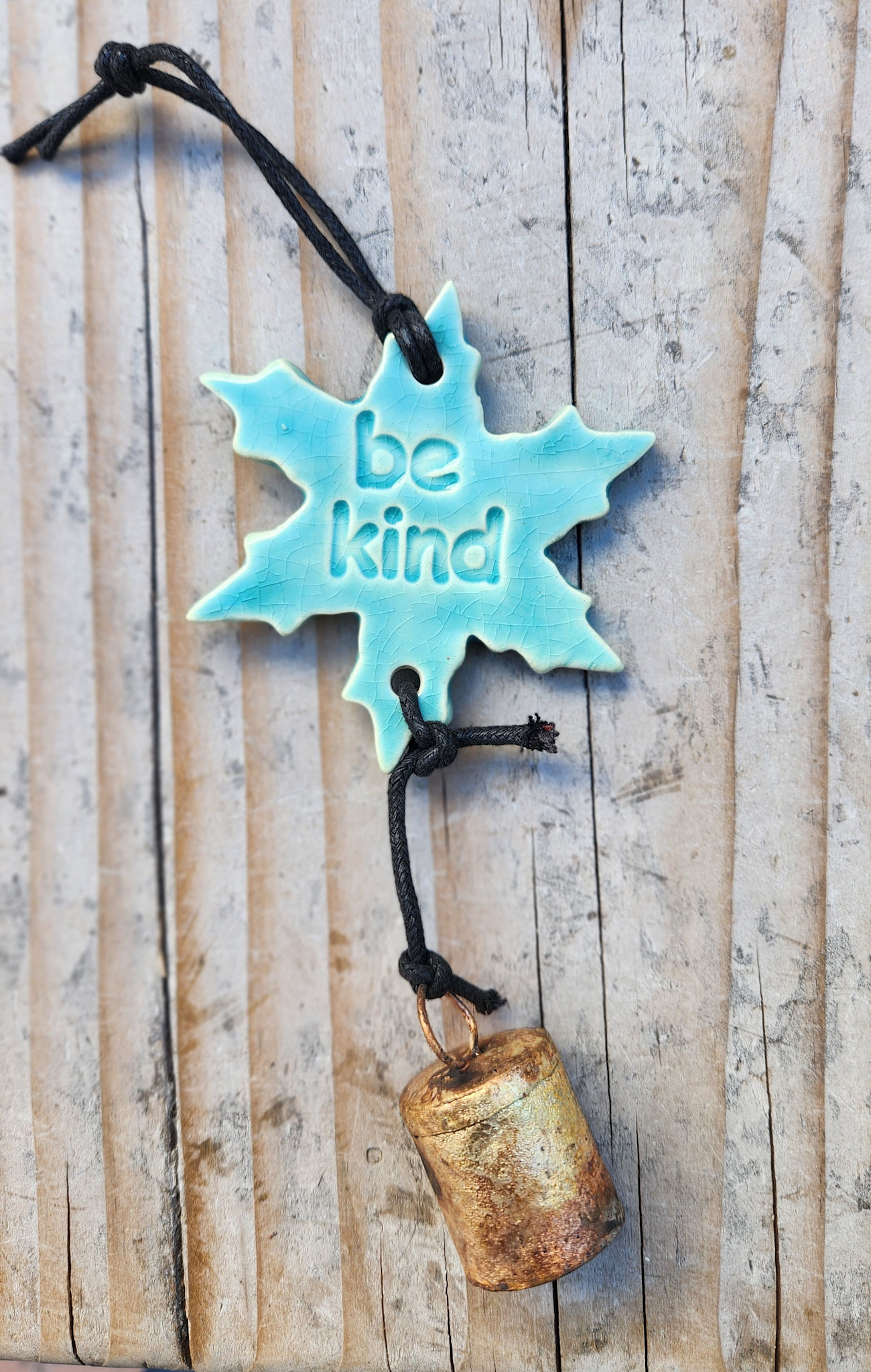 Ben's Bells Snowflake Ornament - Blue Crackle