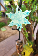 Ben's Bells Snowflake Ornament - Blue Crackle