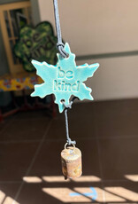Ben's Bells Snowflake Ornament - Blue Crackle