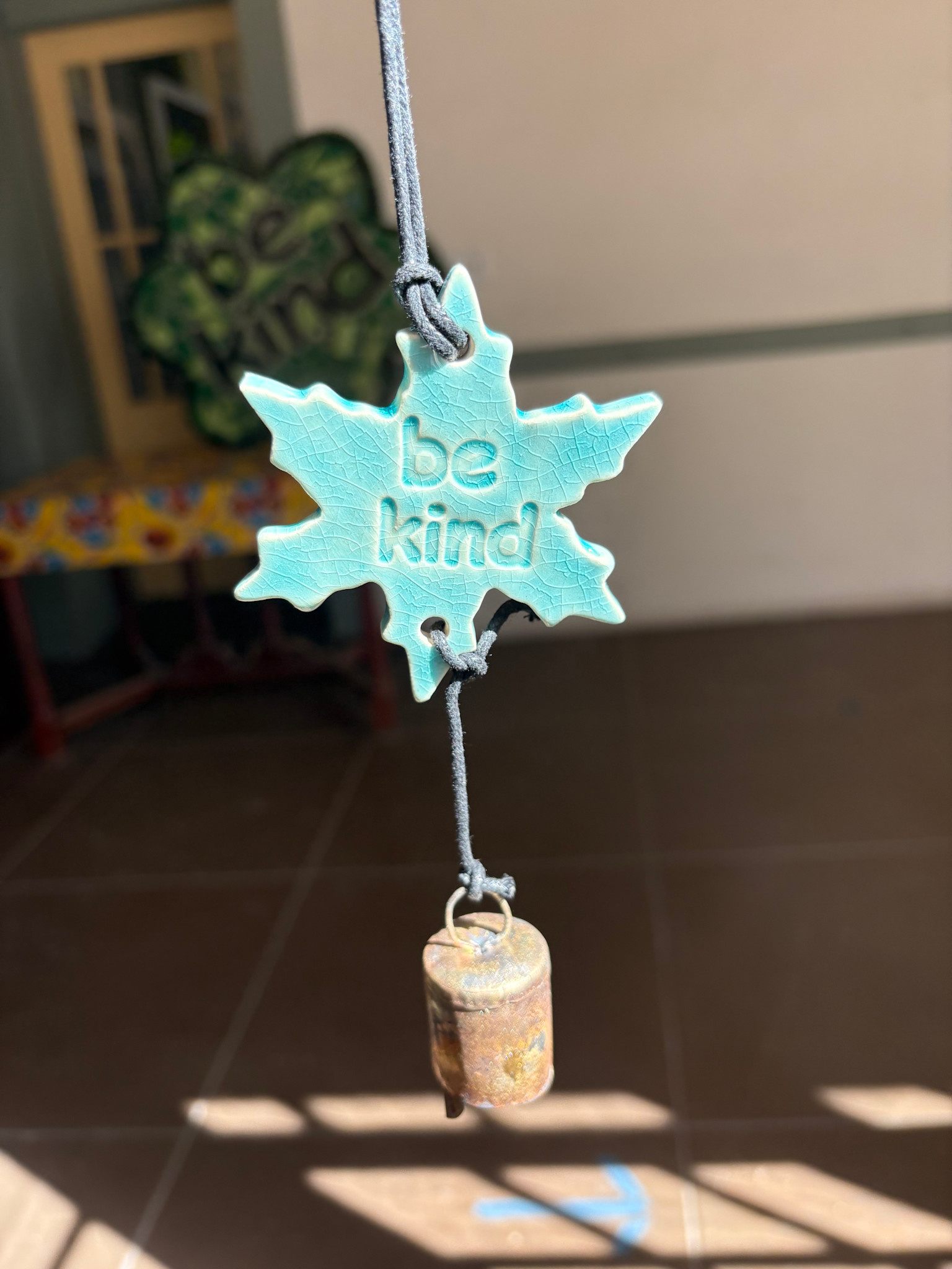 Ben's Bells Snowflake Ornament - Blue Crackle