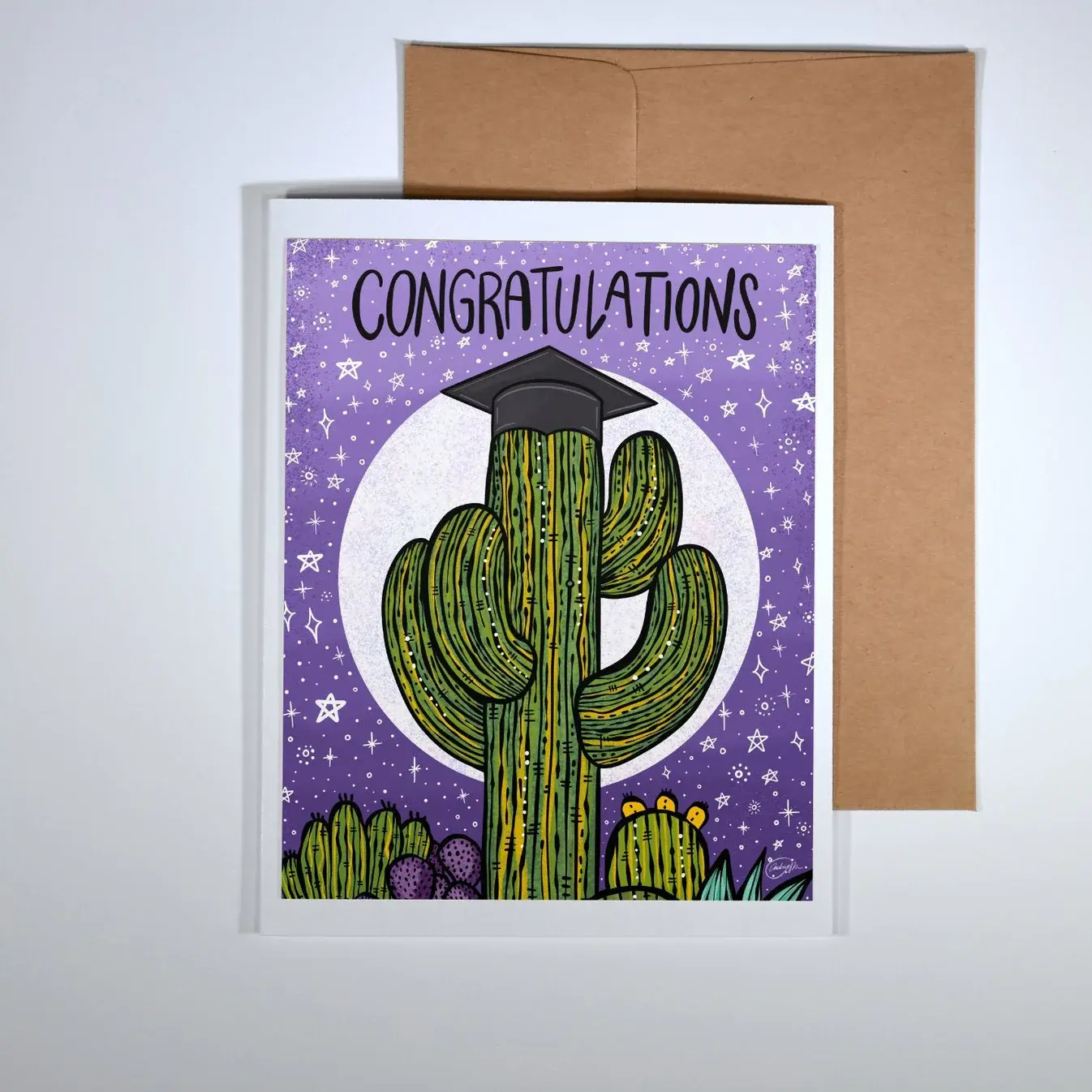 Annotated Audrey Card - Congratulations Saguaro