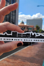Ben's Bells Vinyl Sticker - Downtown Skyline