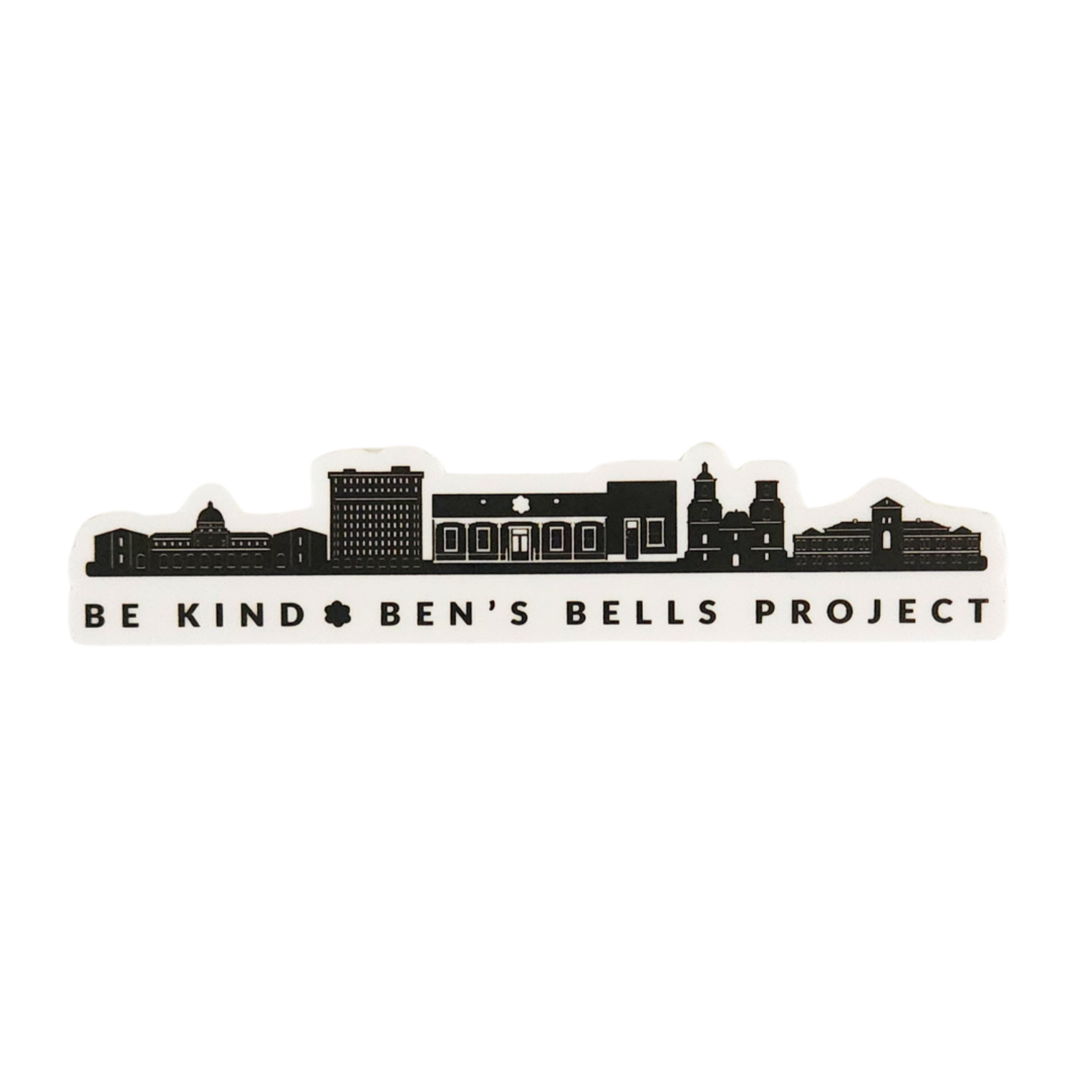 Ben's Bells Vinyl Sticker - Downtown Skyline