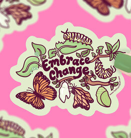 Turtle's Soup Vinyl Sticker - Embrace Change