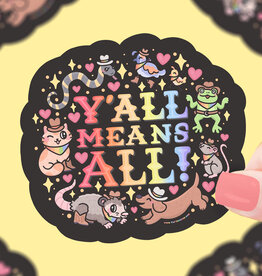 Turtle's Soup Vinyl Sticker - Y'all Means All