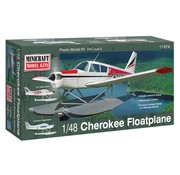 Minicraft Model Kits MINICRAFT PIPER CHEROKEE ON FLOATS 1:48 SCALE KIT (New tooling)